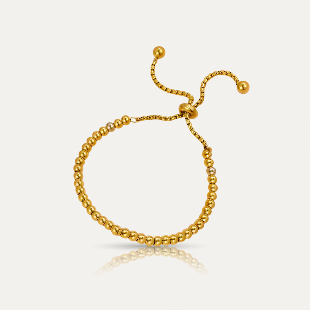 NOA - 18k Gold-Plated Sphere Bracelet | Bold Modern Minimalist Design, Hypoallergenic